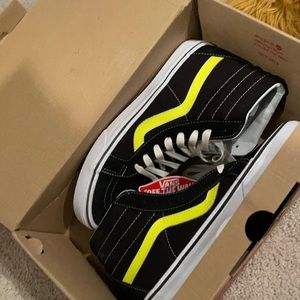 Lime green & blacks vans